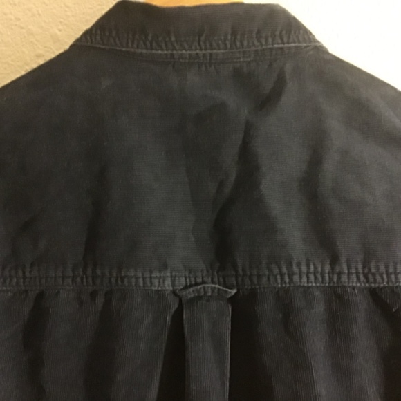 M&S Collection Pure Cotton Corduroy Shirt Blue Size 16 US - Picture 8 of 9